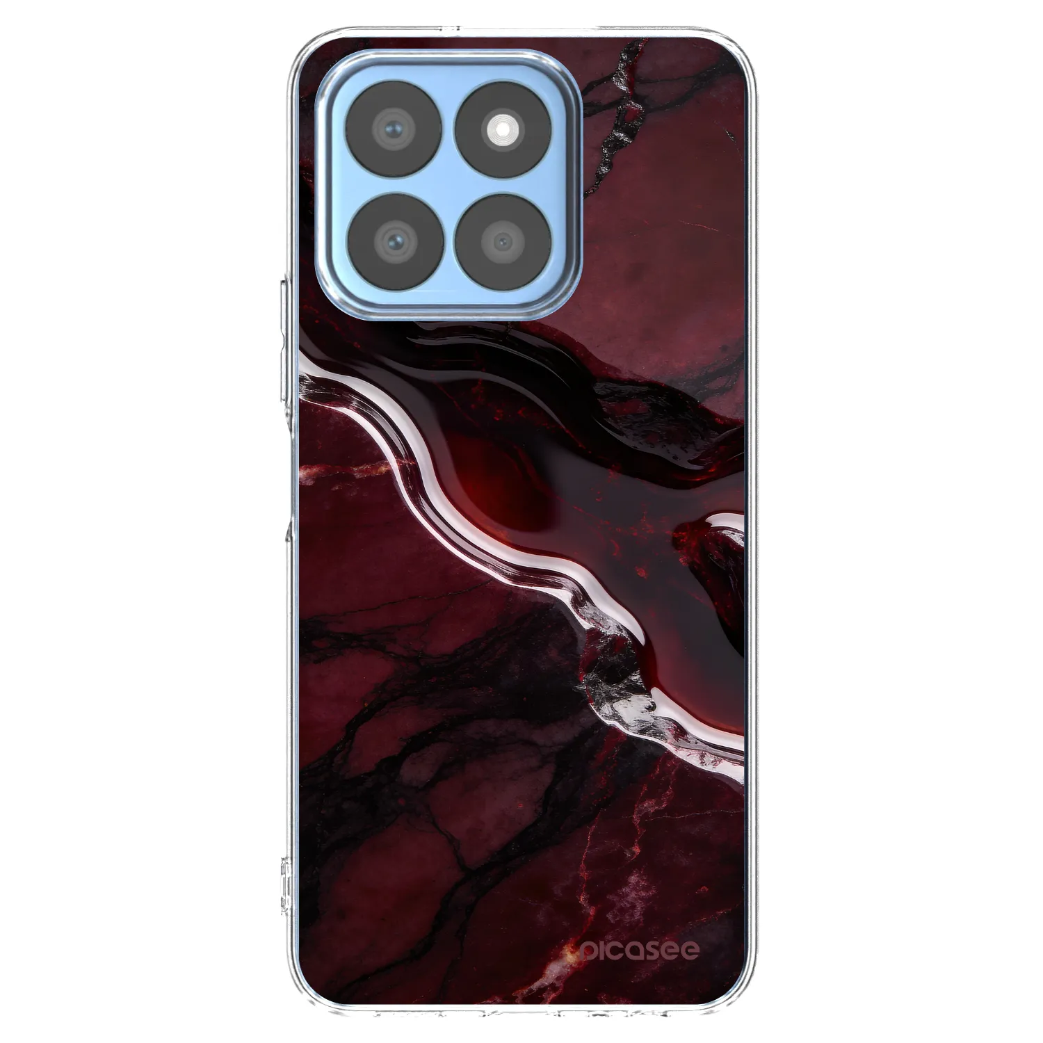 Picasee silikonska prozirna maskica za Honor X8b - Cherry stone