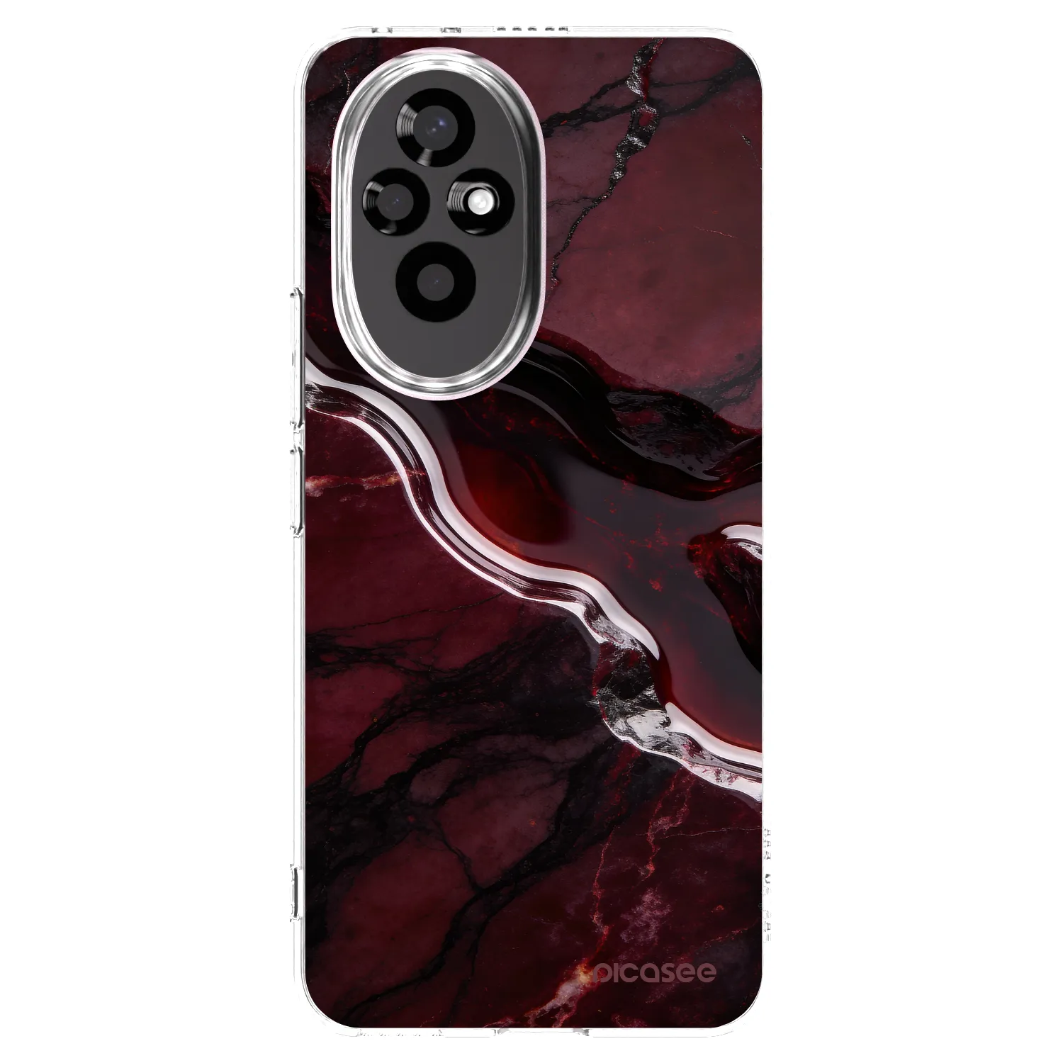 Picasee silikonska prozirna maskica za Honor 200 5G - Cherry stone