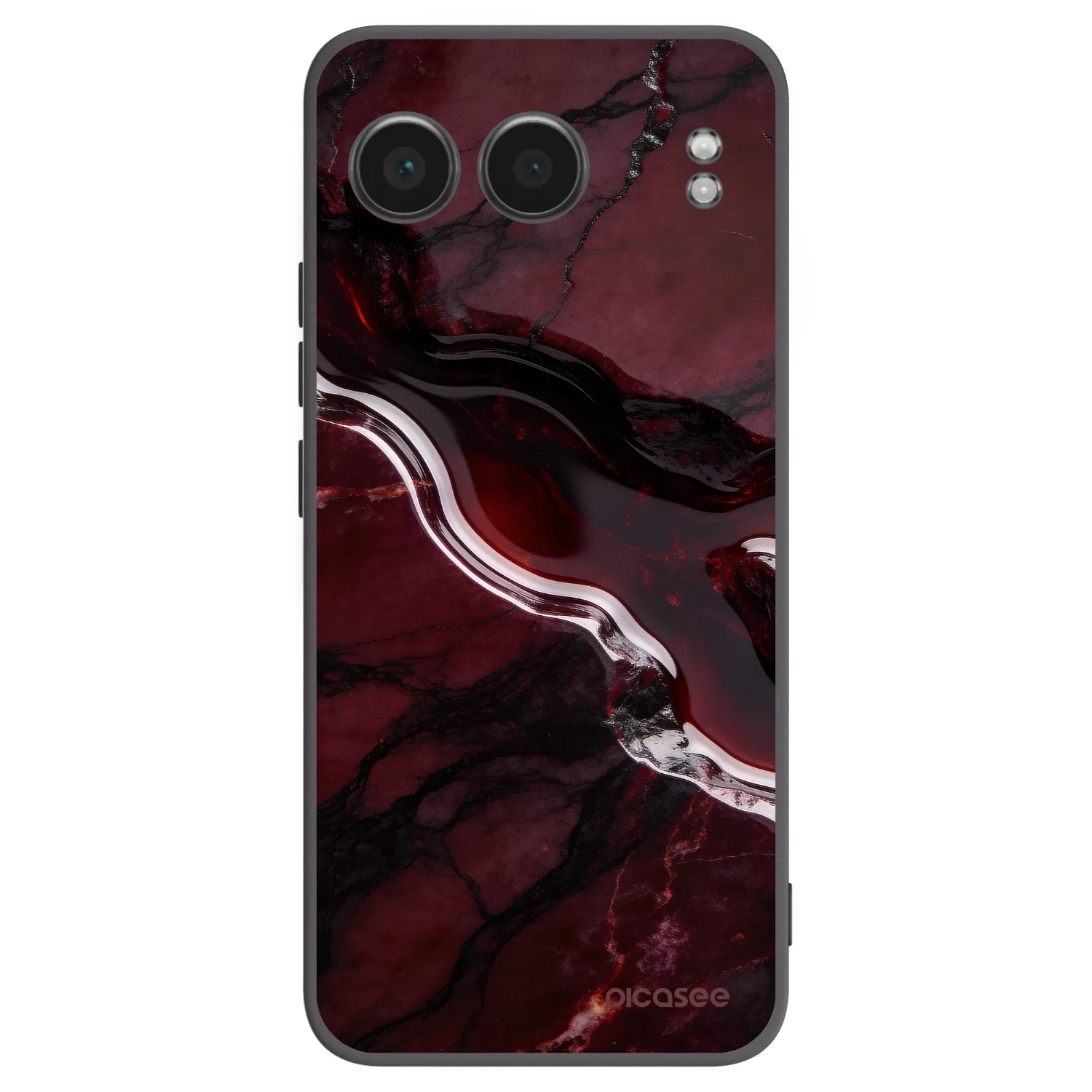 Picasee crna silikonska maskica za OnePlus Nord 4 - Cherry stone