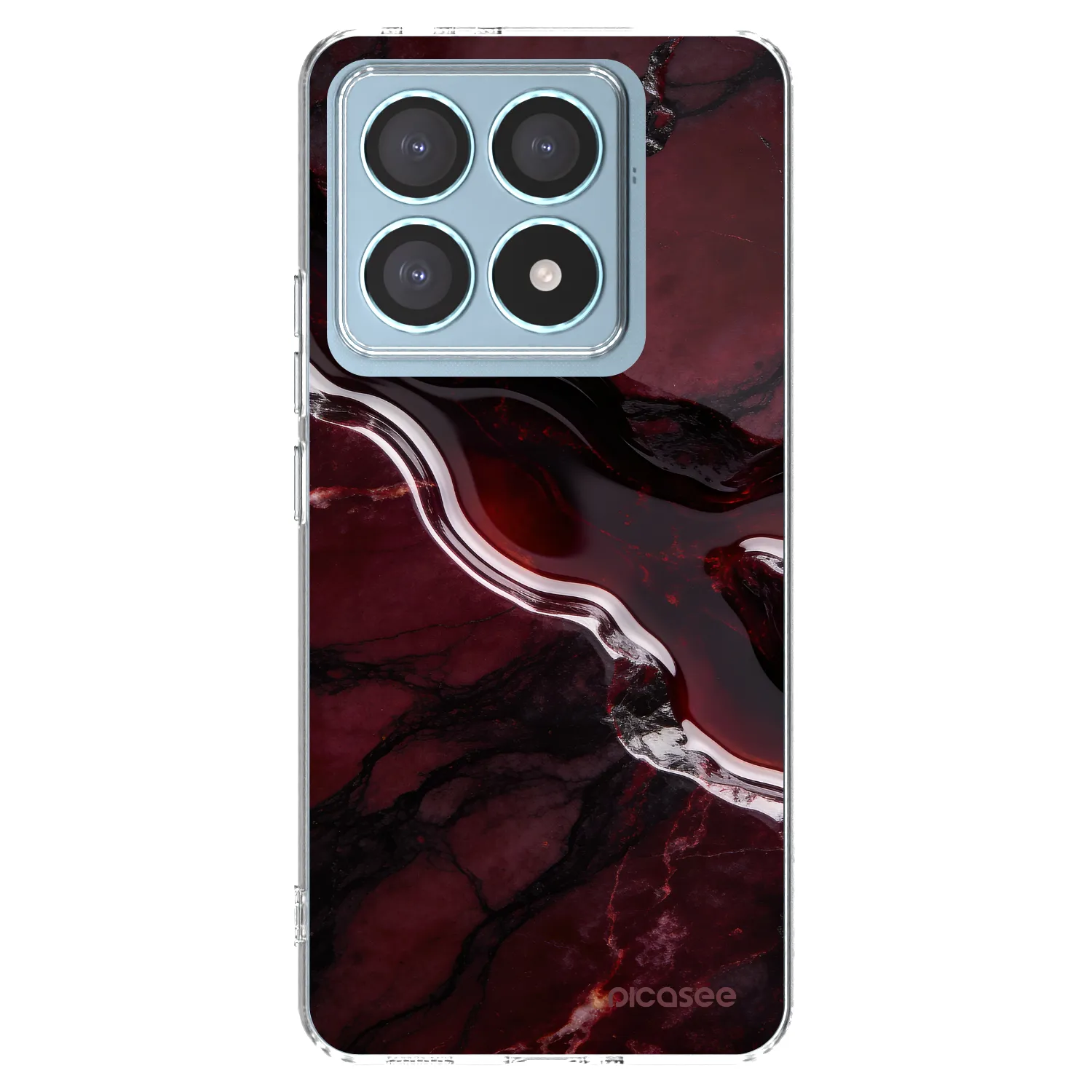 Picasee silikonska prozirna maskica za Xiaomi 14T Pro - Cherry stone