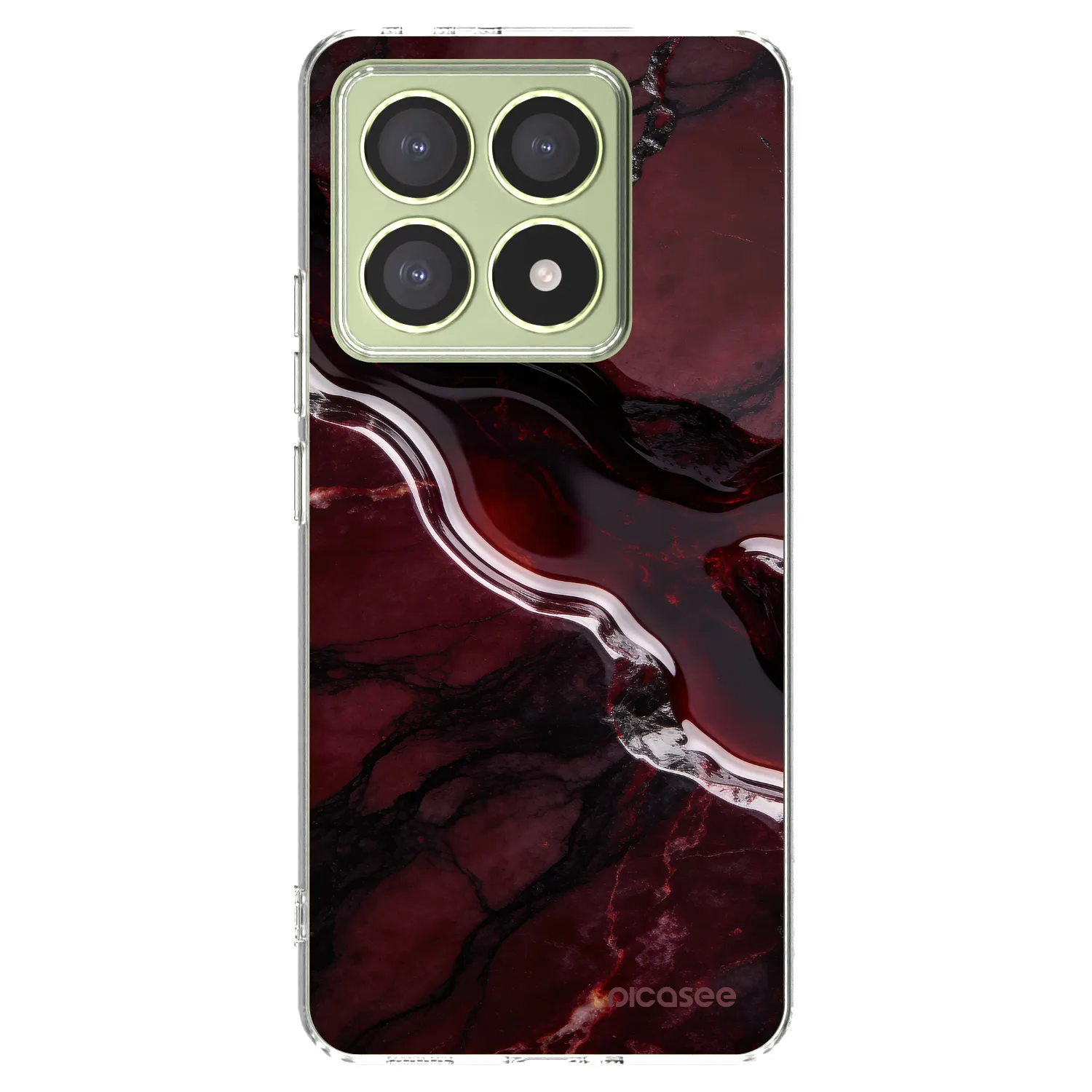 Picasee silikonska prozirna maskica za Xiaomi 14T - Cherry stone