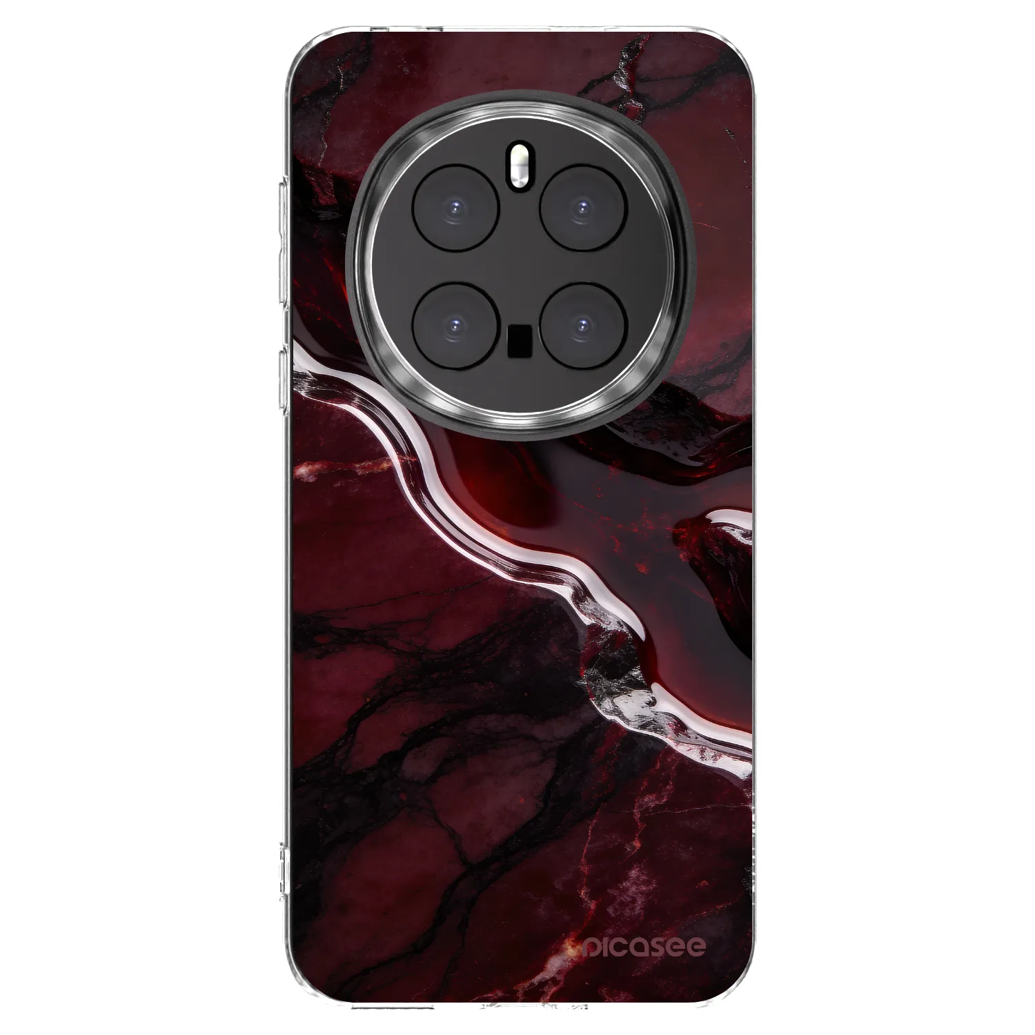 Picasee silikonska prozirna maskica za Honor Magic7 Pro 5G - Cherry stone