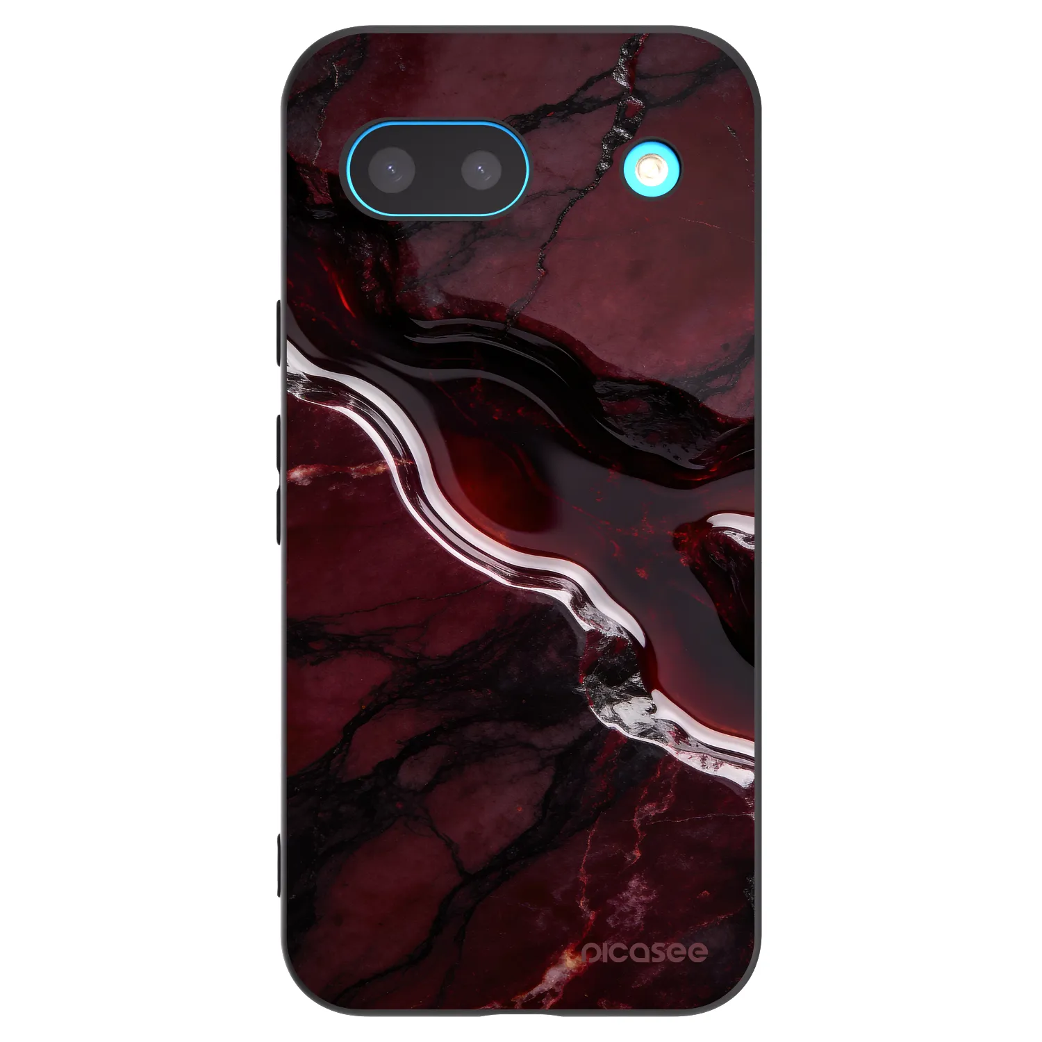 Picasee crna silikonska maskica za Google Pixel 8 - Cherry stone