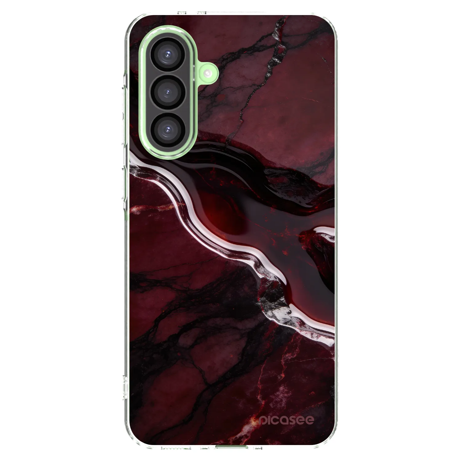 Picasee silikonska prozirna maskica za Samsung Galaxy A26 5G A266B - Cherry stone