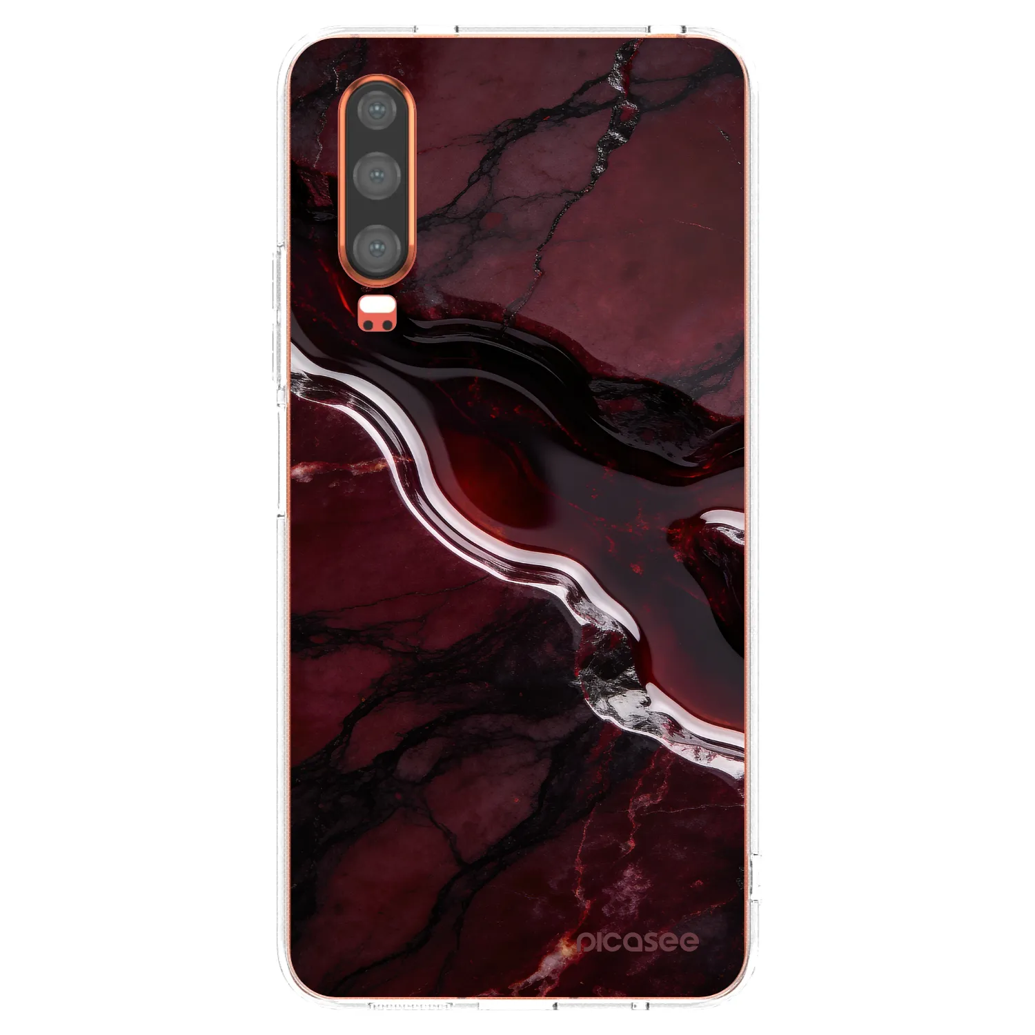 Picasee silikonska prozirna maskica za Huawei P30 - Cherry stone
