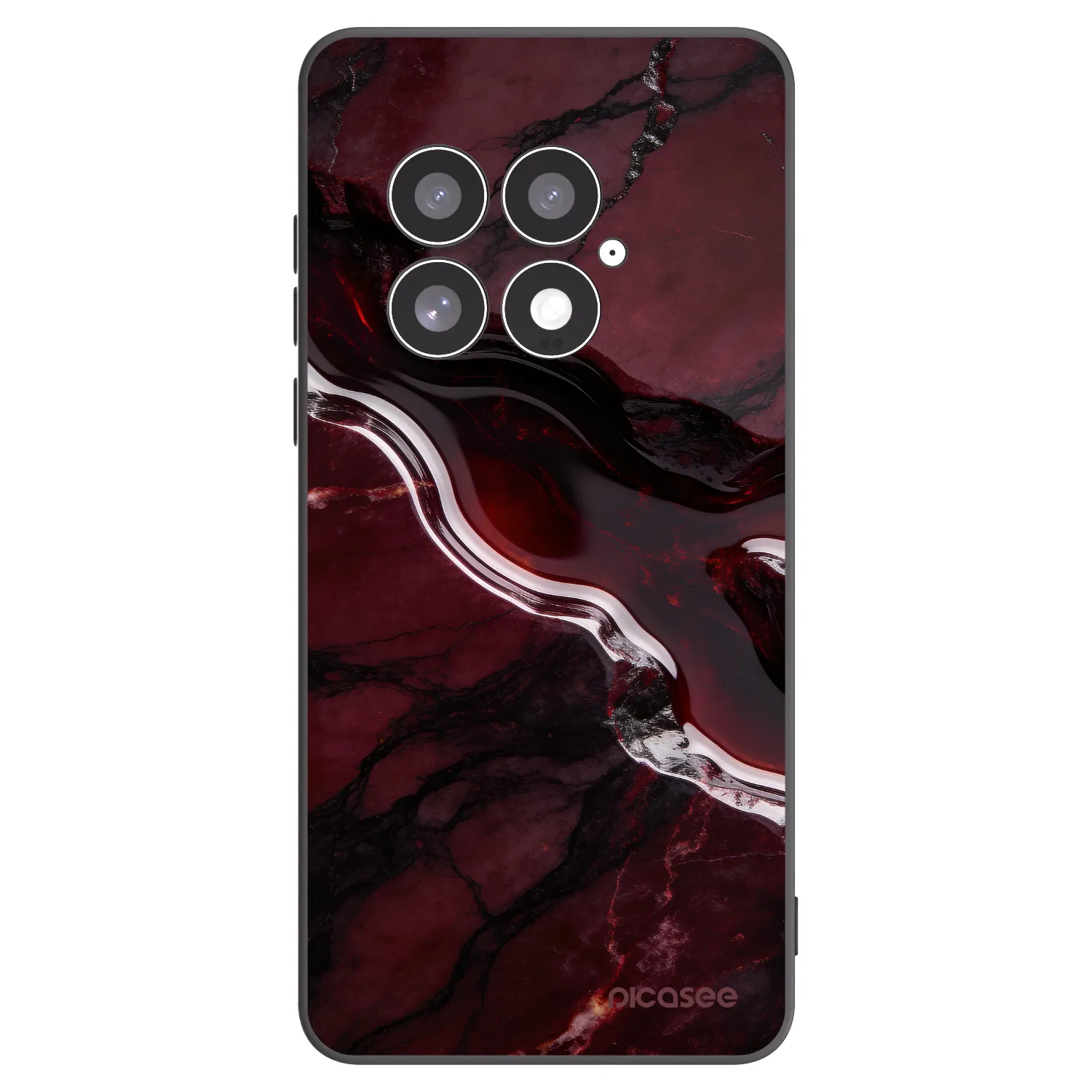 Picasee crna silikonska maskica za OnePlus 13 5G - Cherry stone