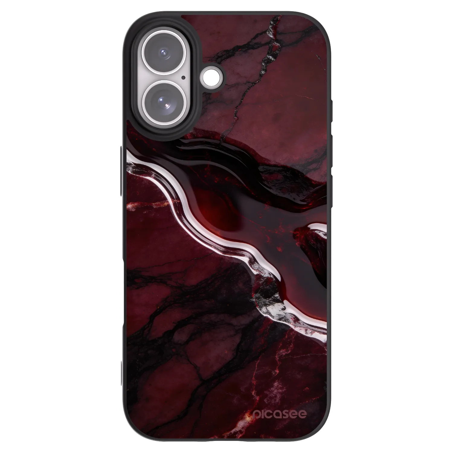 Picasee crna silikonska maskica za Apple iPhone 17 - Cherry stone