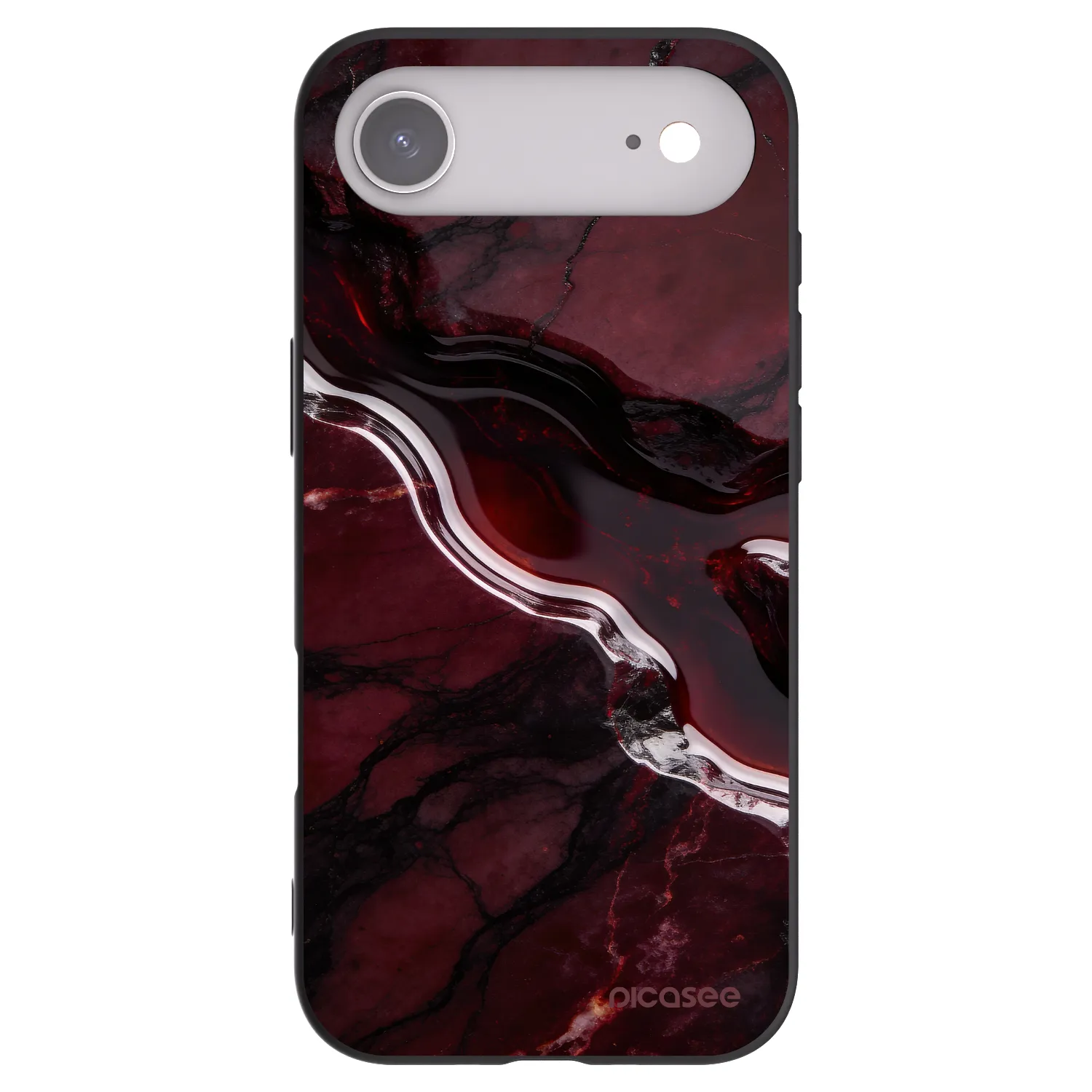 Picasee crna silikonska maskica za Apple iPhone Air - Cherry stone