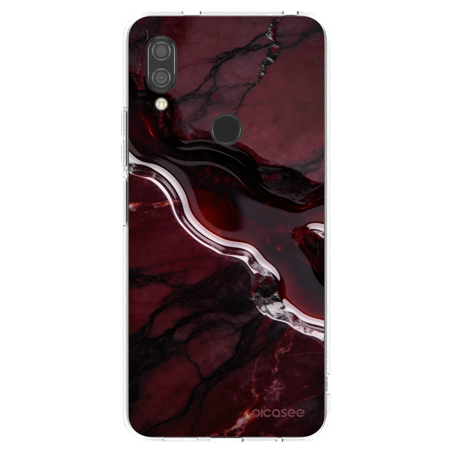 Picasee silikonska prozirna maskica za Xiaomi Redmi 7 - Cherry stone