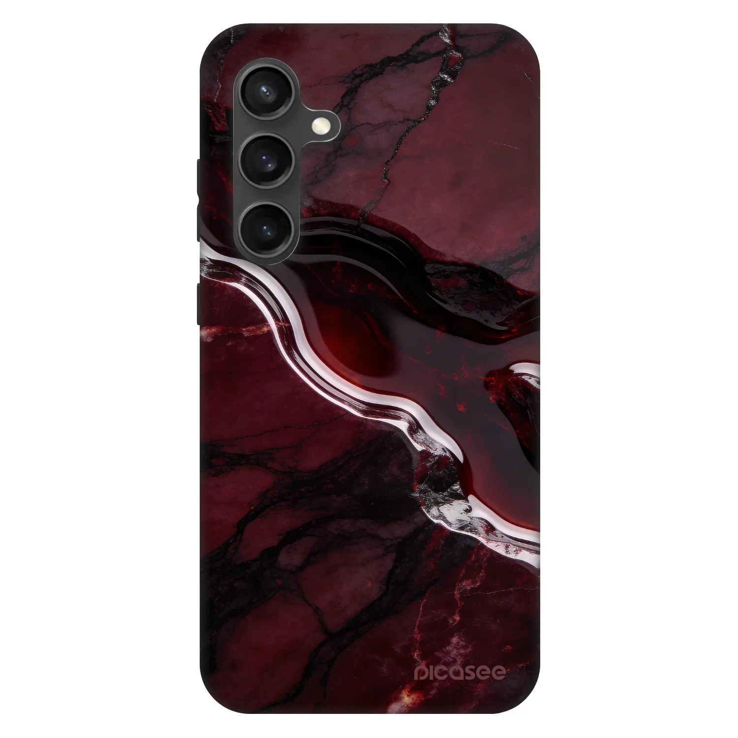 Picasee Fashion Case za Samsung Galaxy S24 FE S721B - Cherry stone