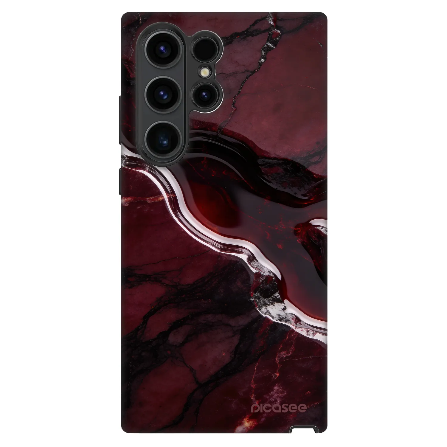 Picasee Fashion Case za Samsung Galaxy S22 Ultra 5G - Cherry stone