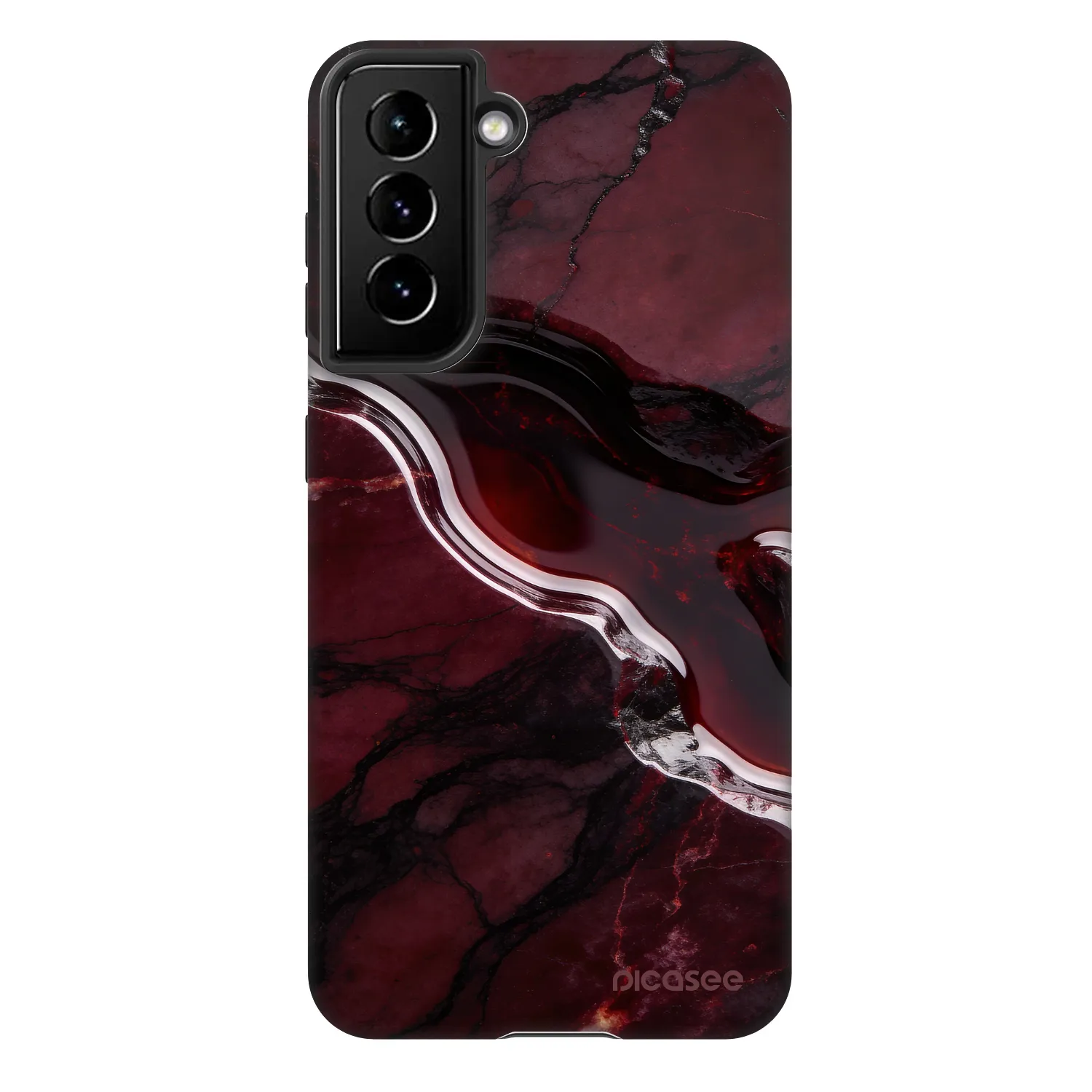 Picasee Fashion Case za Samsung Galaxy S21 5G G991B - Cherry stone