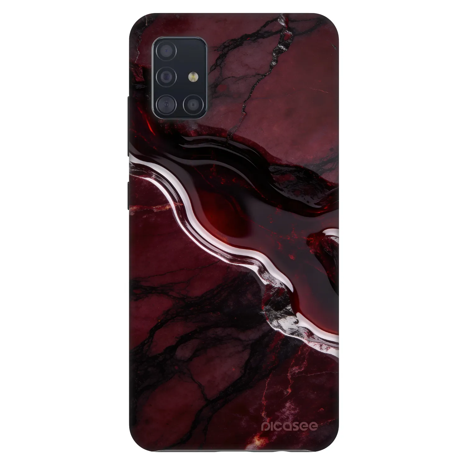 Picasee Fashion Case za Samsung Galaxy A51 A515F - Cherry stone