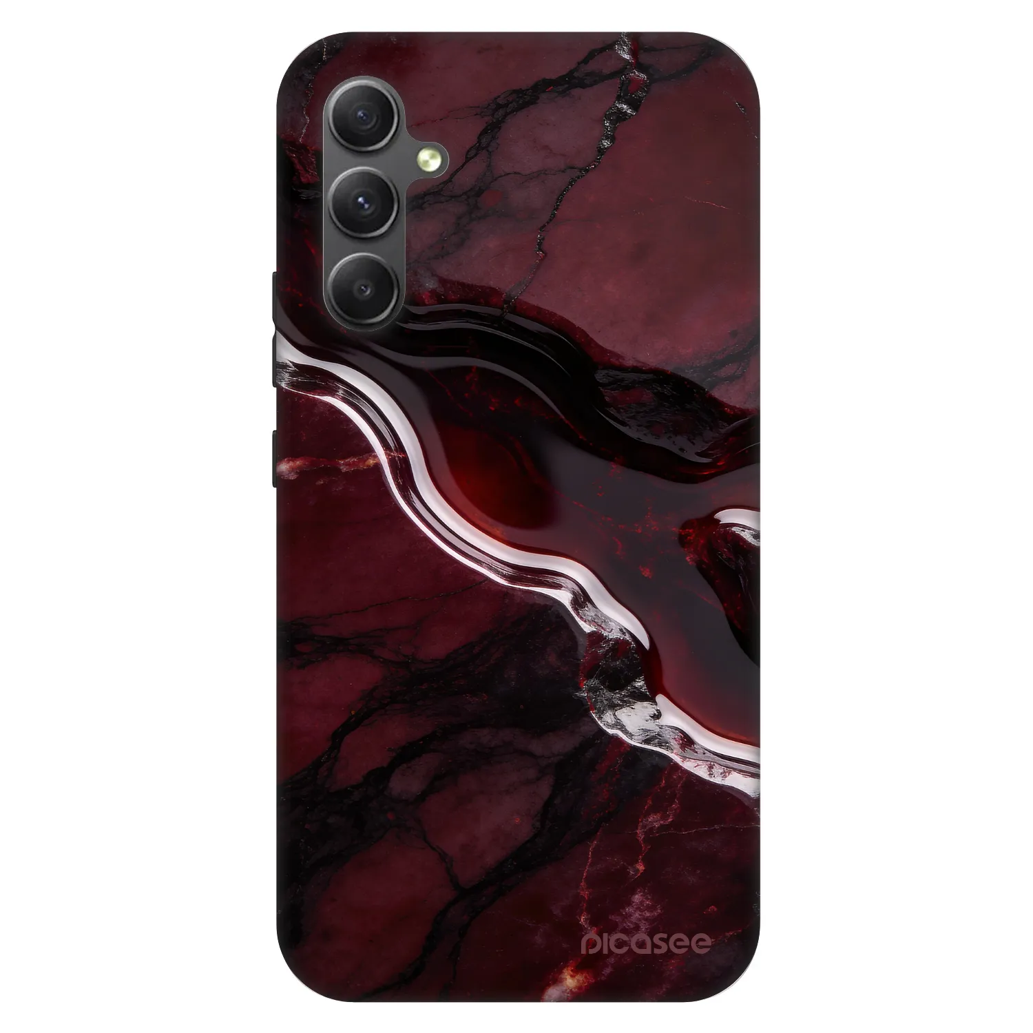 Picasee Fashion Case za Samsung Galaxy A34 5G A346B - Cherry stone