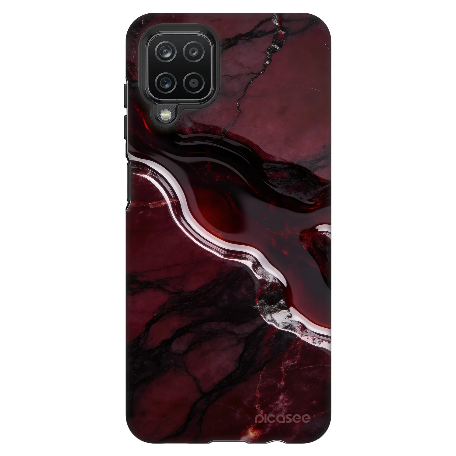 Picasee Fashion Case za Samsung Galaxy A12 A125F - Cherry stone