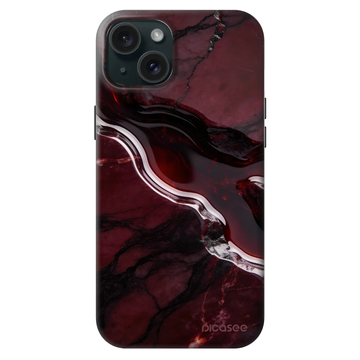 Picasee Fashion Case MagSafe za Apple iPhone 15 Plus - Cherry stone