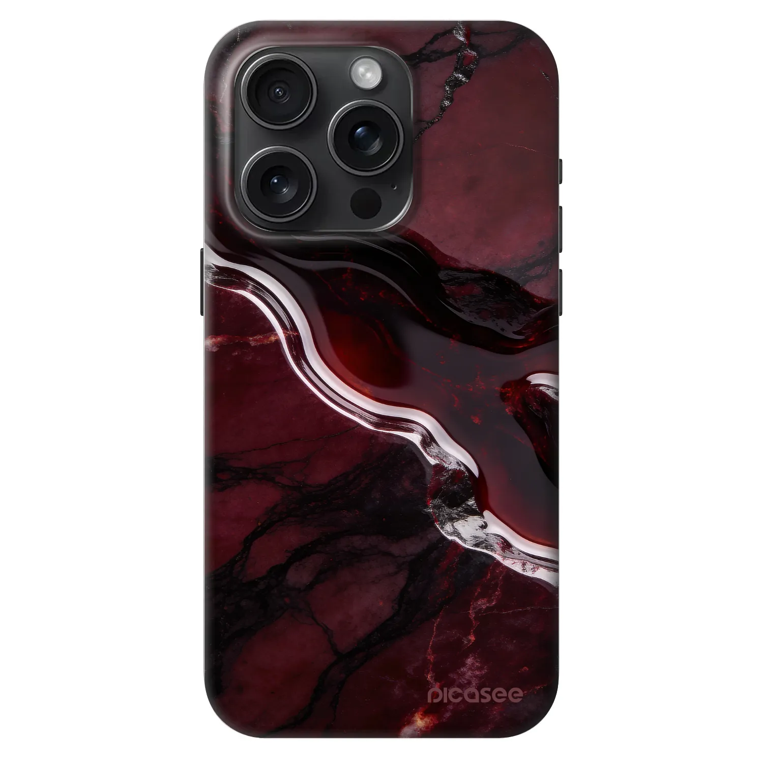 Picasee Fashion Case MagSafe za Apple iPhone 15 Pro - Cherry stone