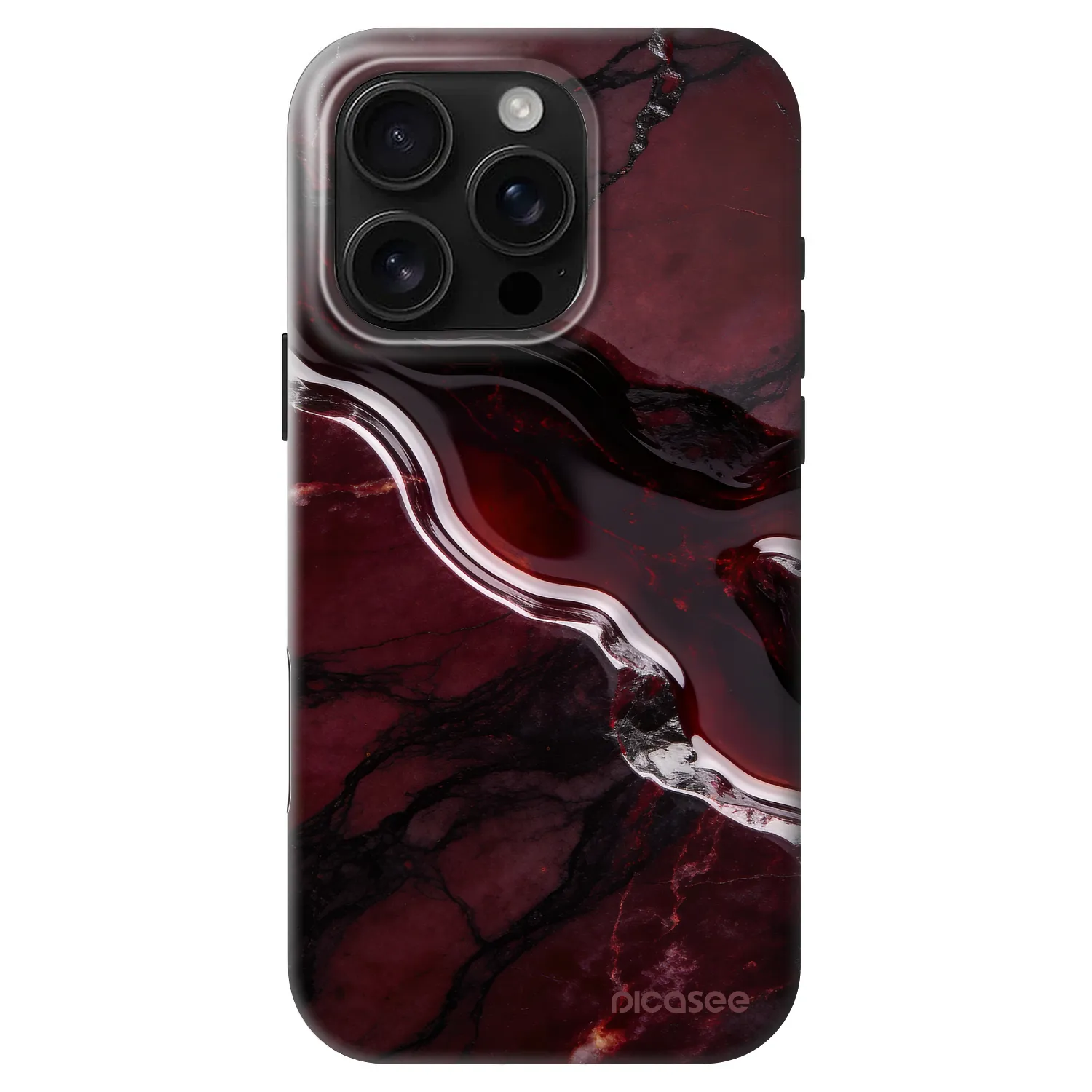 Picasee Fashion Case MagSafe za Apple iPhone 16 Pro - Cherry stone