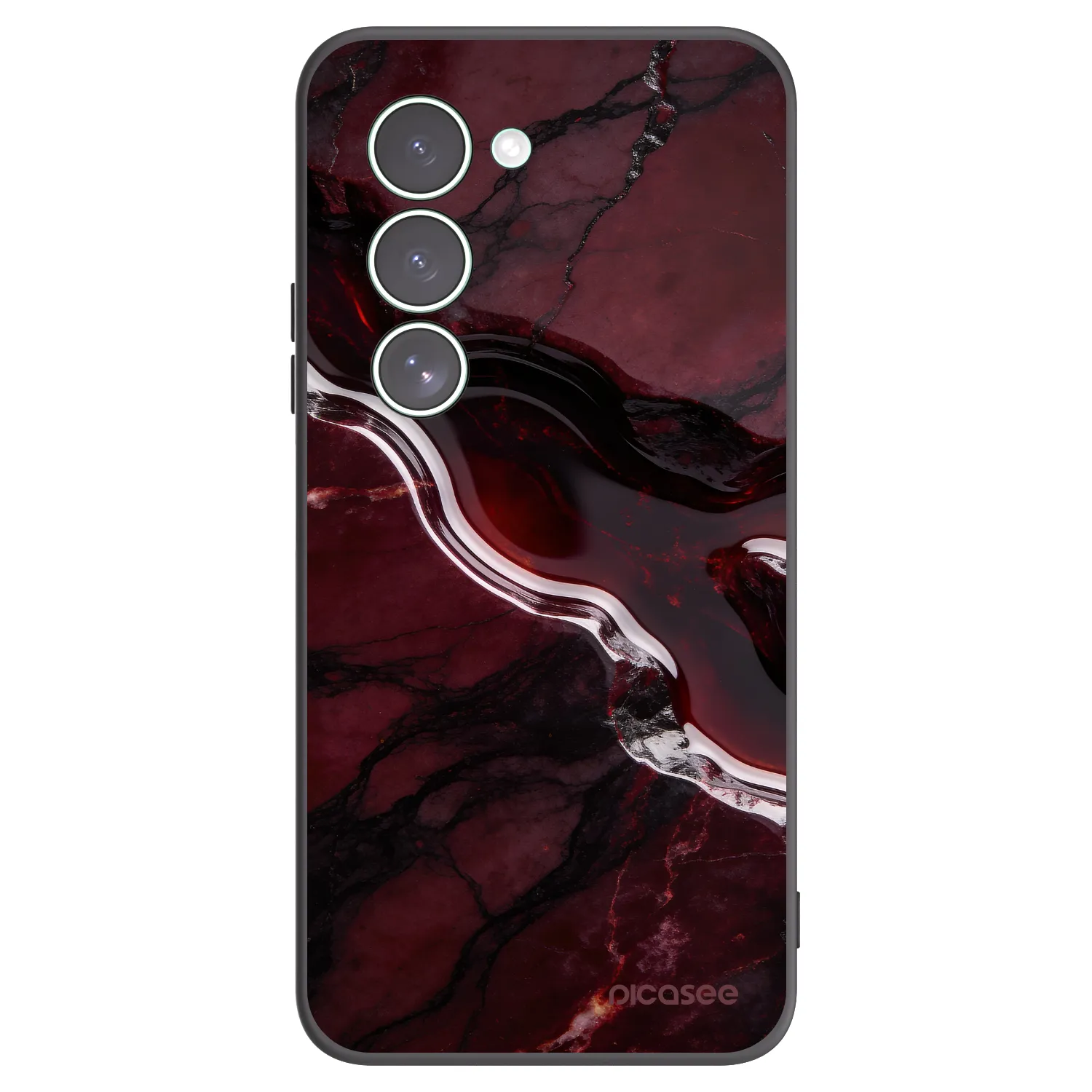 Picasee crna silikonska maskica za Xiaomi Redmi 15 5G - Cherry stone
