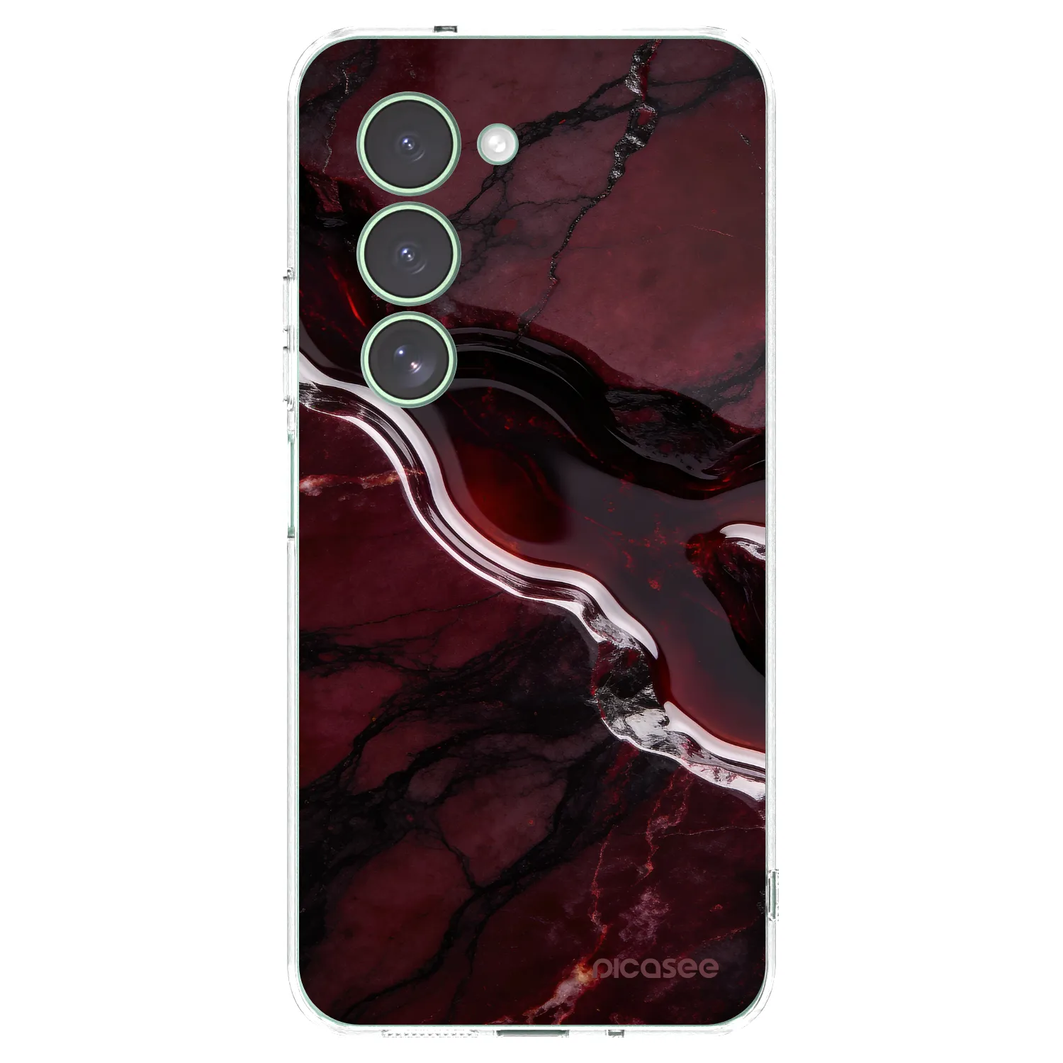 Picasee silikonska prozirna maskica za Xiaomi Redmi 15 5G - Cherry stone
