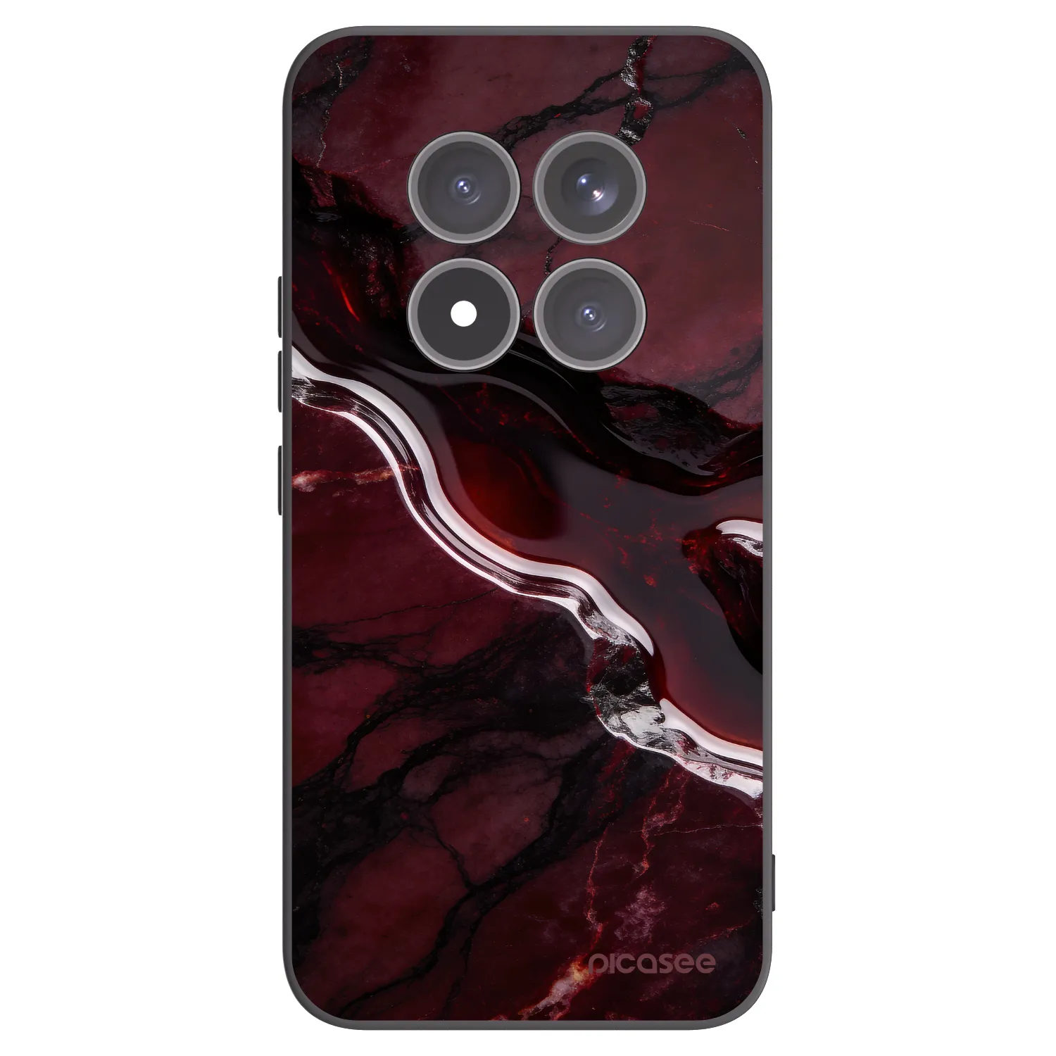 Picasee crna silikonska maskica za Xiaomi Redmi Note 15 Pro+ - Cherry stone