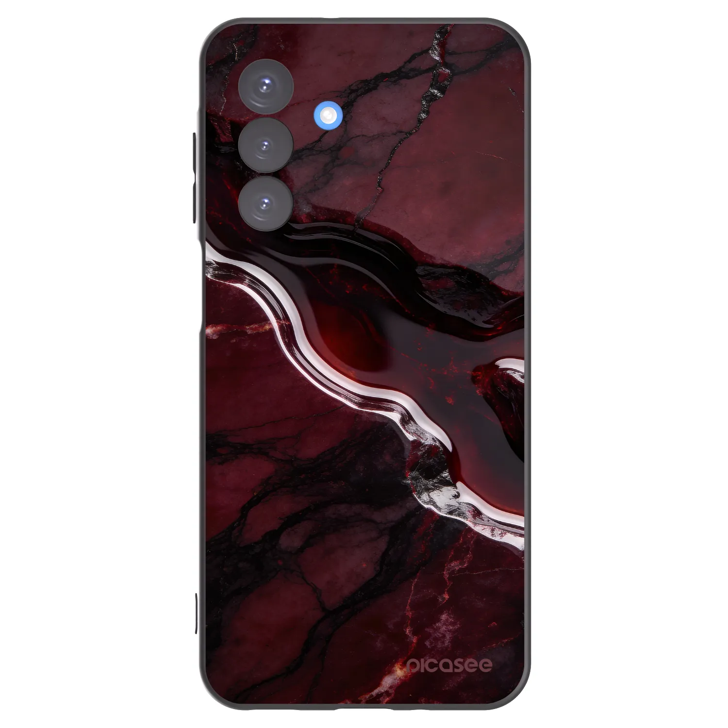 Picasee crna silikonska maskica za Samsung Galaxy A17 5G - Cherry stone