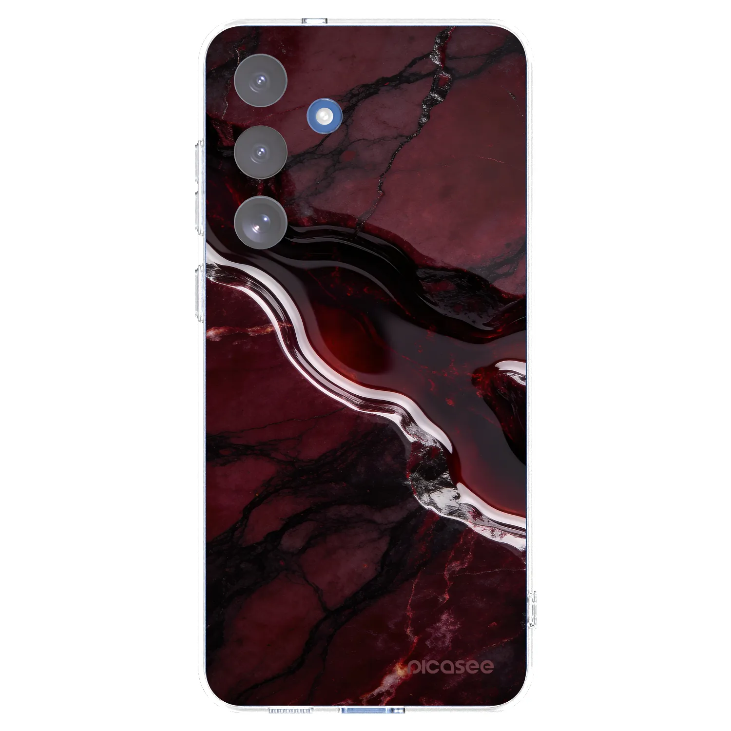 Picasee silikonska prozirna maskica za Samsung Galaxy S25 FE 5G - Cherry stone
