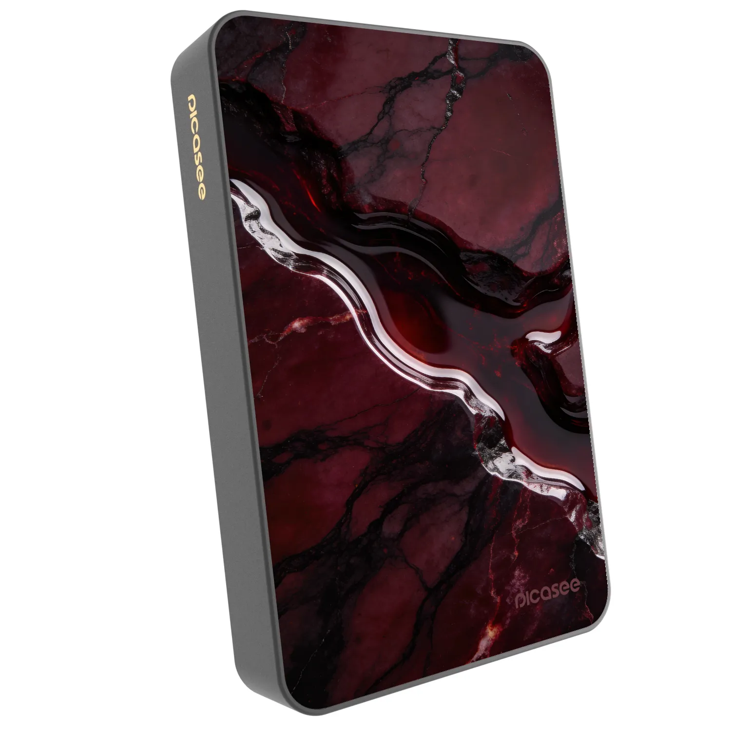 Picasee Prijenosni punjač s MagSafe 10 000 mAh Sivo - Cherry stone