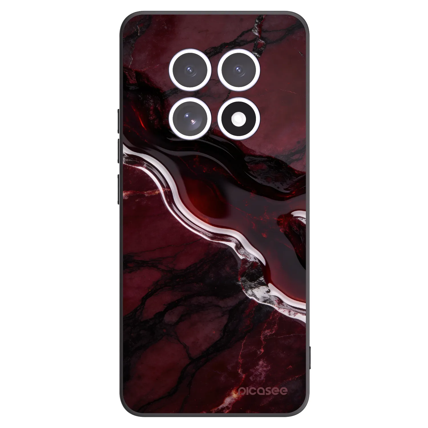 Picasee crna silikonska maskica za Xiaomi Redmi Note 15 5G - Cherry stone