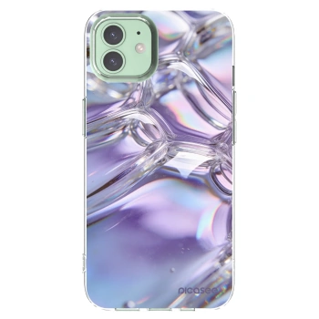 Picasee silikonska prozirna maskica za Apple iPhone 12 Pro - Iridescent bubbles