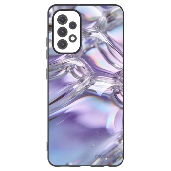 Picasee crna silikonska maskica za Samsung Galaxy A32 5G A326B - Iridescent bubbles