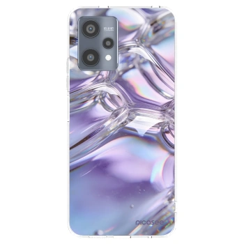 Picasee silikonska prozirna maskica za Realme 9 Pro 5G - Iridescent bubbles