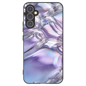 Picasee crna silikonska maskica za Samsung Galaxy A34 5G A346B - Iridescent bubbles