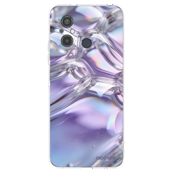 Picasee silikonska prozirna maskica za Xiaomi Redmi 12C - Iridescent bubbles