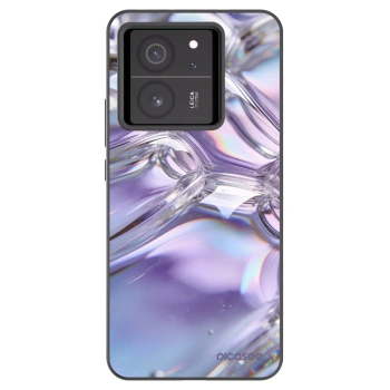Picasee crna silikonska maskica za Xiaomi 13T - Iridescent bubbles
