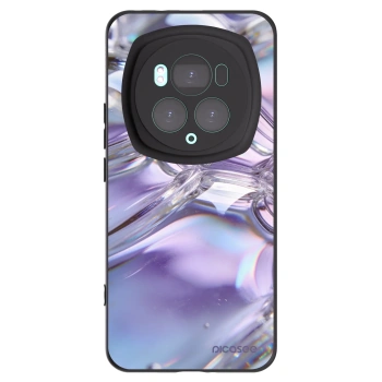 Picasee crna silikonska maskica za Honor Magic6 Pro - Iridescent bubbles