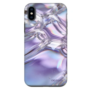 Picasee Fashion Case za Apple iPhone XS Max - Iridescent bubbles