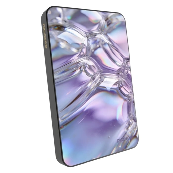 Prijenosni punjač s MagSafe 5 000 mAh Sivo - Iridescent bubbles