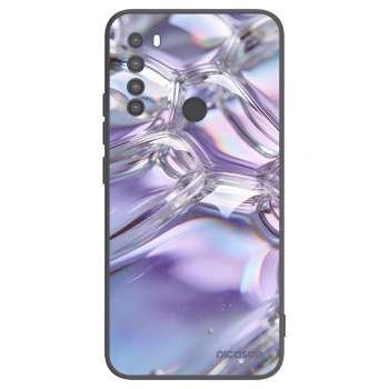 Picasee crna silikonska maskica za Xiaomi Redmi Note 8 - Iridescent bubbles