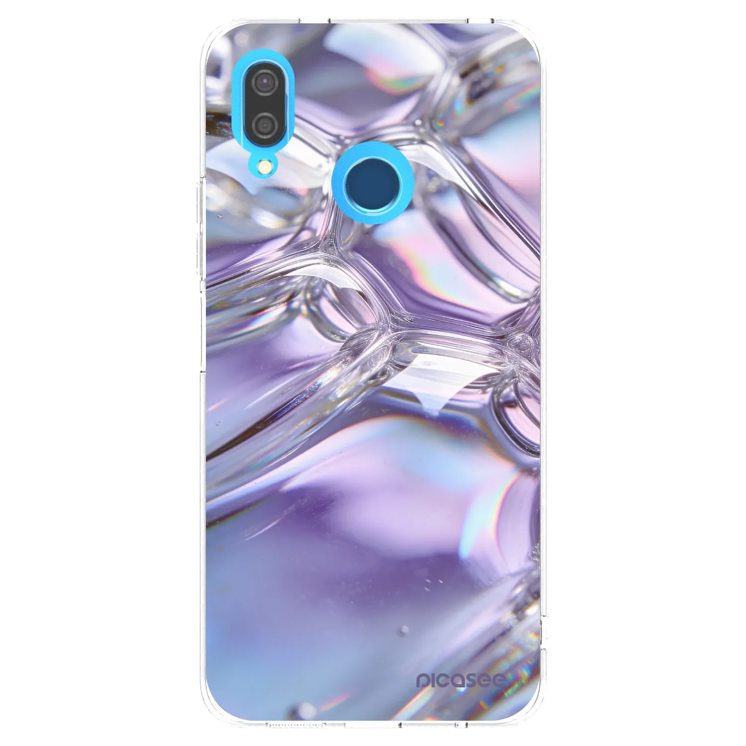 Picasee silikonska prozirna maskica za Huawei P20 Lite - Iridescent bubbles