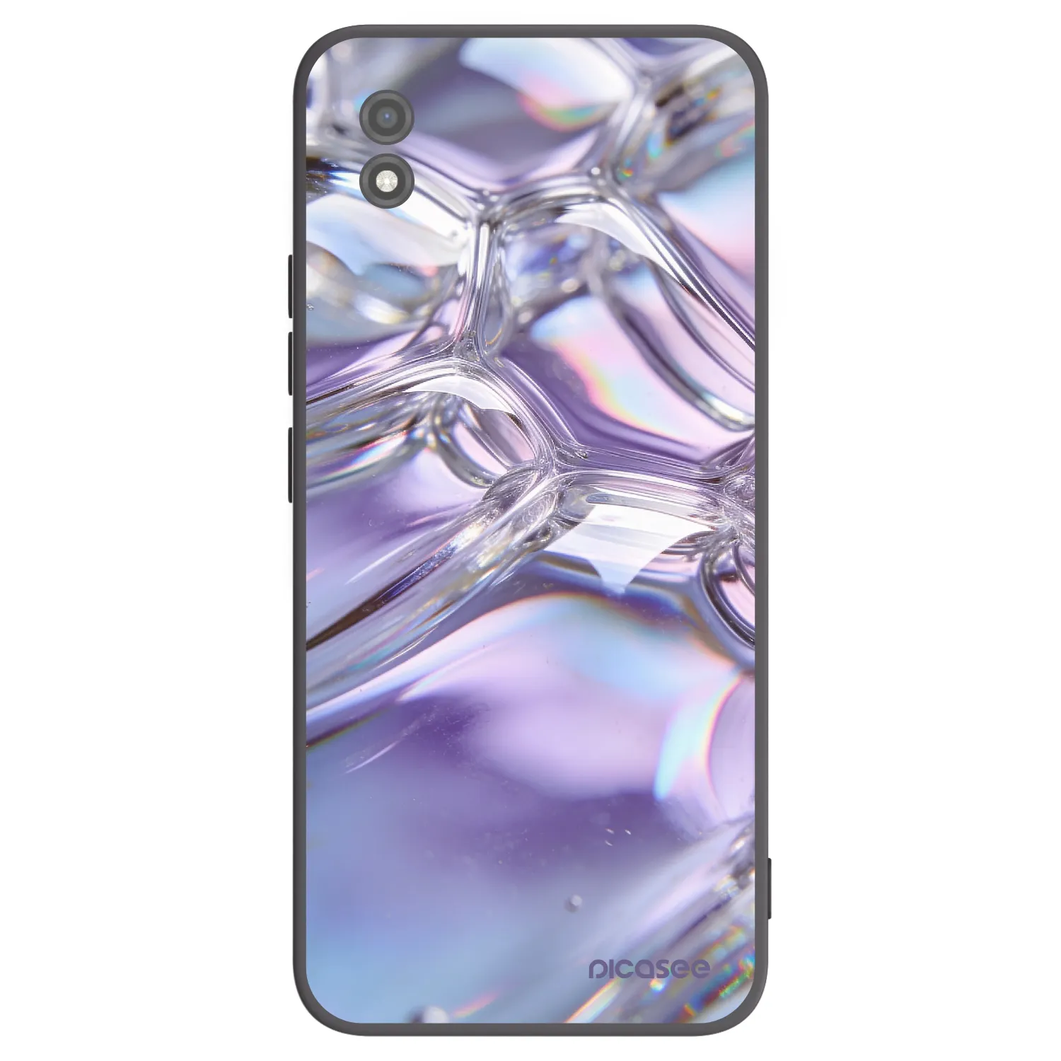 Picasee crna silikonska maskica za Realme C11 (2021) - Iridescent bubbles