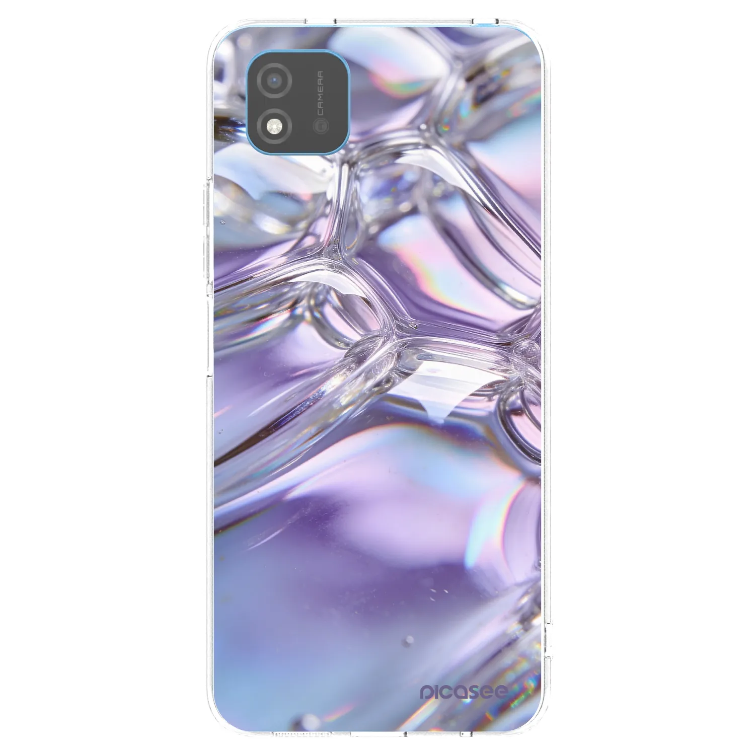 Picasee silikonska prozirna maskica za Realme C11 (2021) - Iridescent bubbles