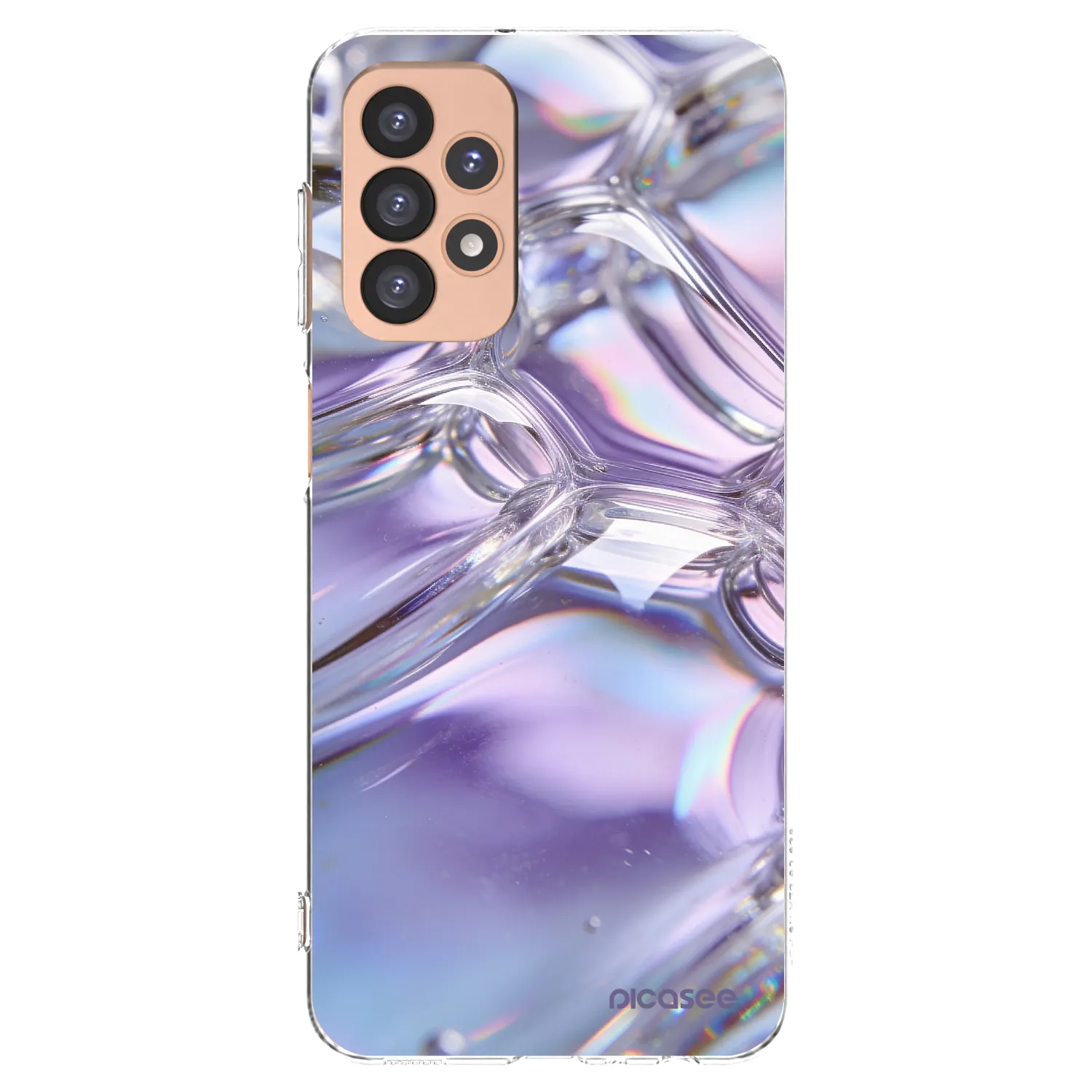 Picasee silikonska prozirna maskica za Samsung Galaxy A23 A236B 5G - Iridescent bubbles