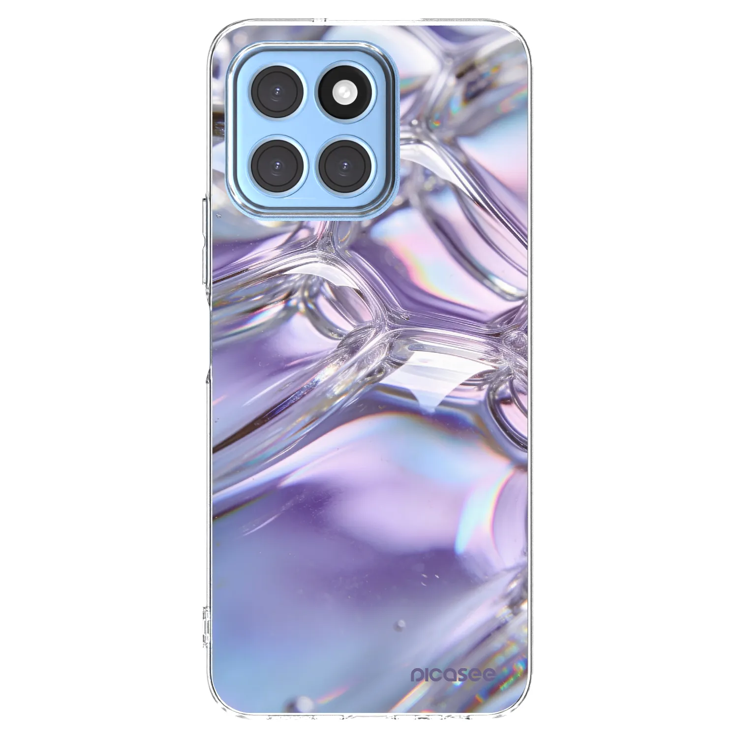 Picasee silikonska prozirna maskica za Honor X6 - Iridescent bubbles