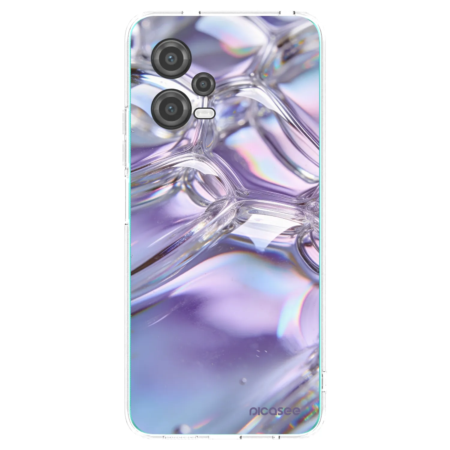 Picasee silikonska prozirna maskica za Xiaomi Poco X5 - Iridescent bubbles