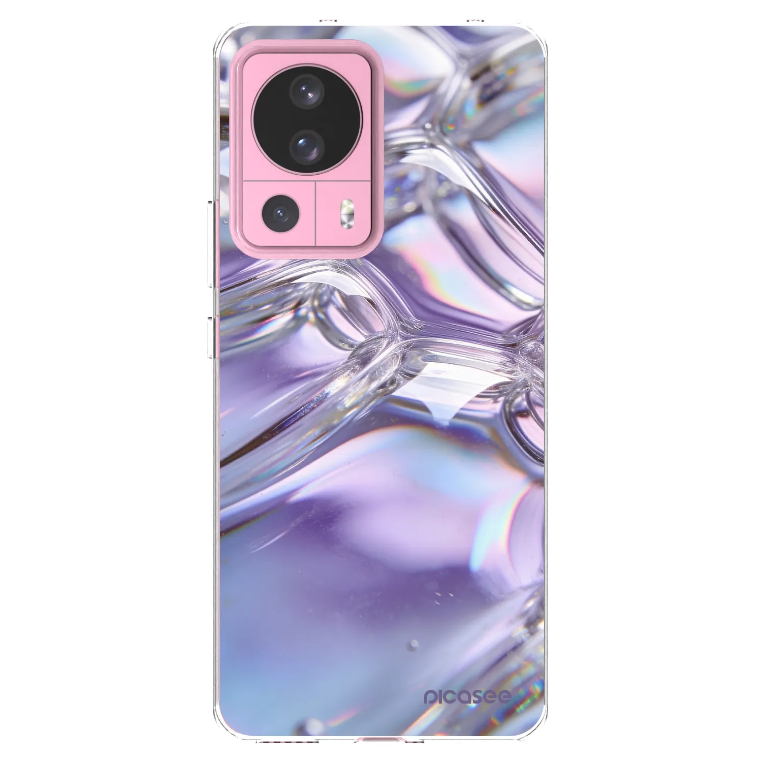 Picasee silikonska prozirna maskica za Xiaomi 13 Lite - Iridescent bubbles