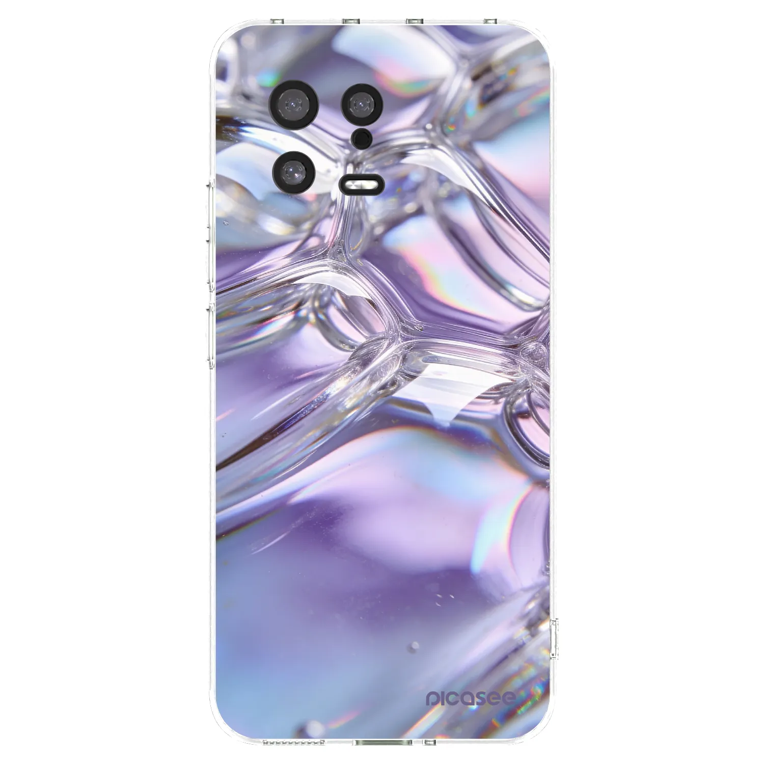 Picasee silikonska prozirna maskica za Xiaomi 13 - Iridescent bubbles