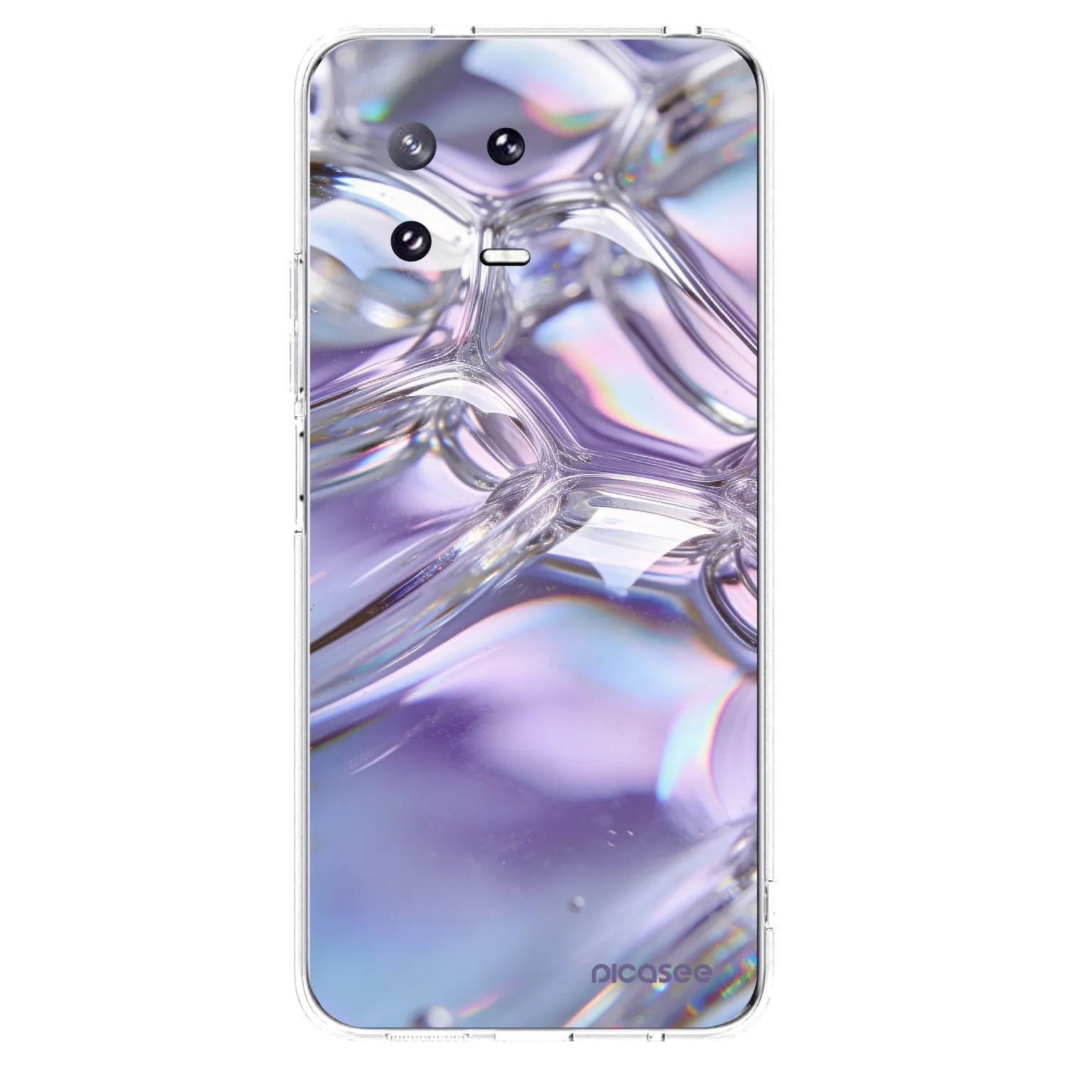 Picasee silikonska prozirna maskica za Xiaomi 13 Pro - Iridescent bubbles