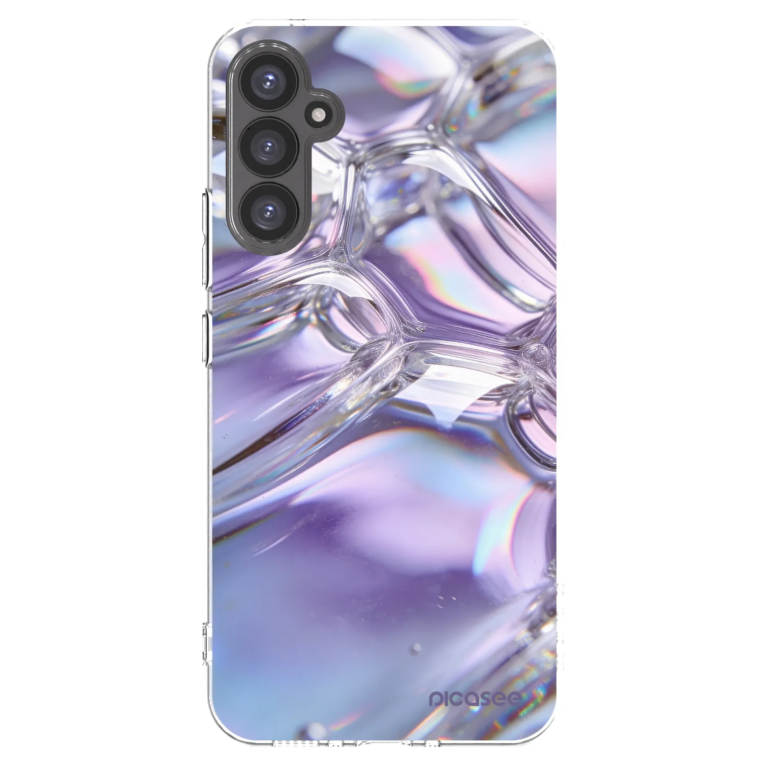 Picasee silikonska prozirna maskica za Samsung Galaxy A34 5G A346B - Iridescent bubbles