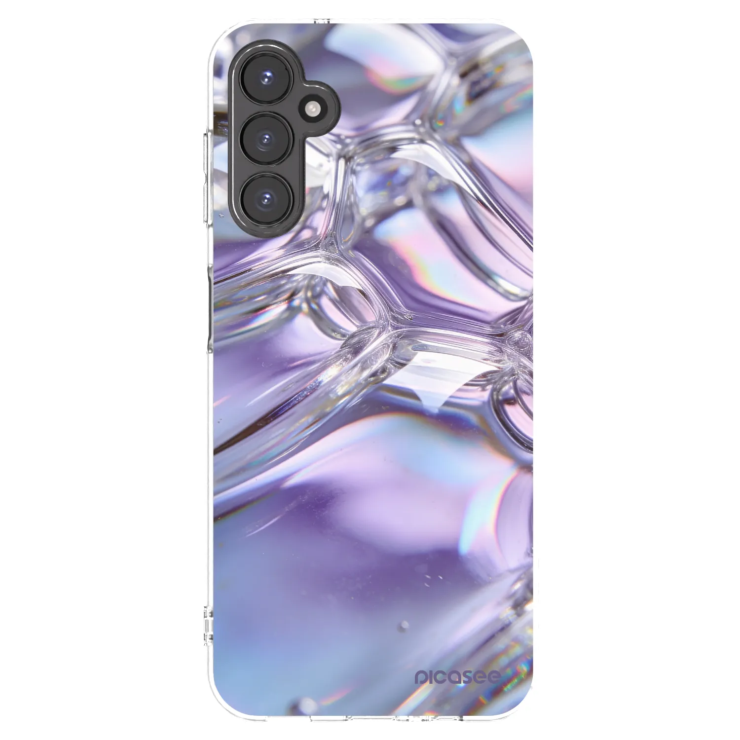 Picasee silikonska prozirna maskica za Samsung Galaxy A14 5G A146P - Iridescent bubbles